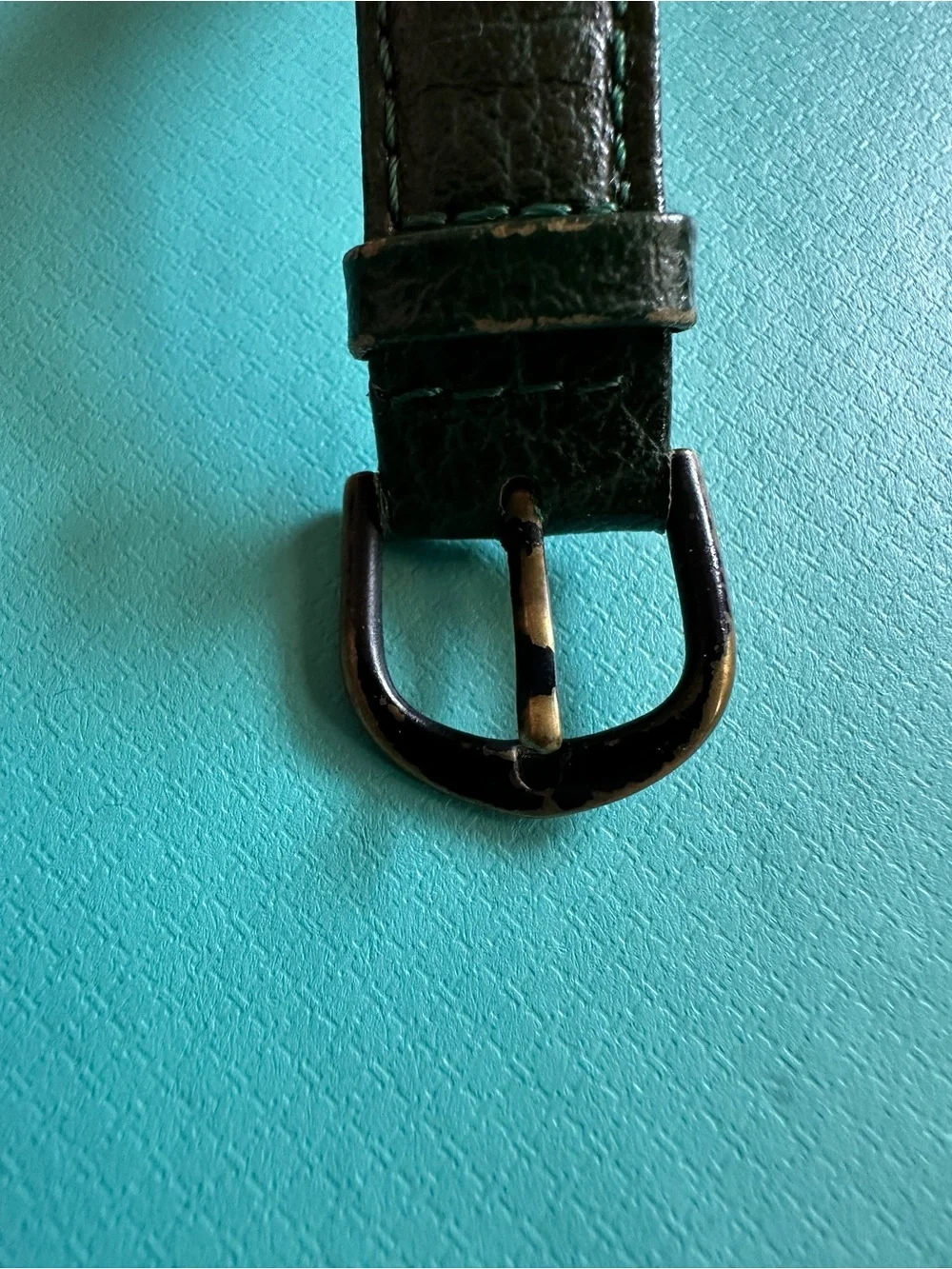 Vintage Connemara Marble Leather Band Watch Needs Battery